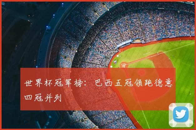 世界杯冠军榜：巴西五冠领跑德意四冠并列