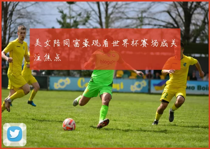 美女陪同富豪观看世界杯赛场成关注焦点
