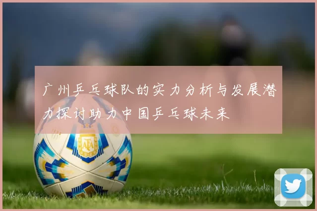 广州乒乓球队的实力分析与发展潜力探讨助力中国乒乓球未来